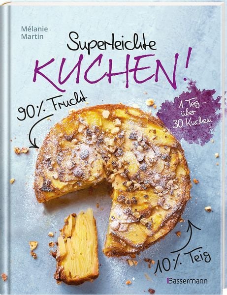 Produktbild: Superleichte Kuchen! 90% Frucht, 10% Teig. &Uuml;ber 30 einfache Kuchenrezepte mit einem Grundteig
