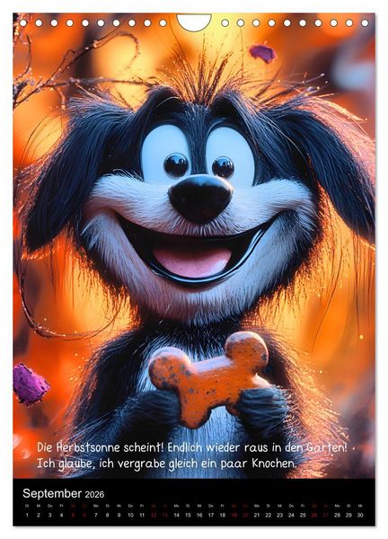 Produktbild: Good morning dog (Wandkalender 2026 DIN A4 hoch), CALVENDO Monatskalender