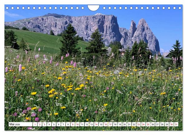 Produktbild: Der Schlern - Magie und Mythos im Herzen der Dolomiten (Wandkalender 2026 DIN A4 quer), CALVENDO Monatskalender