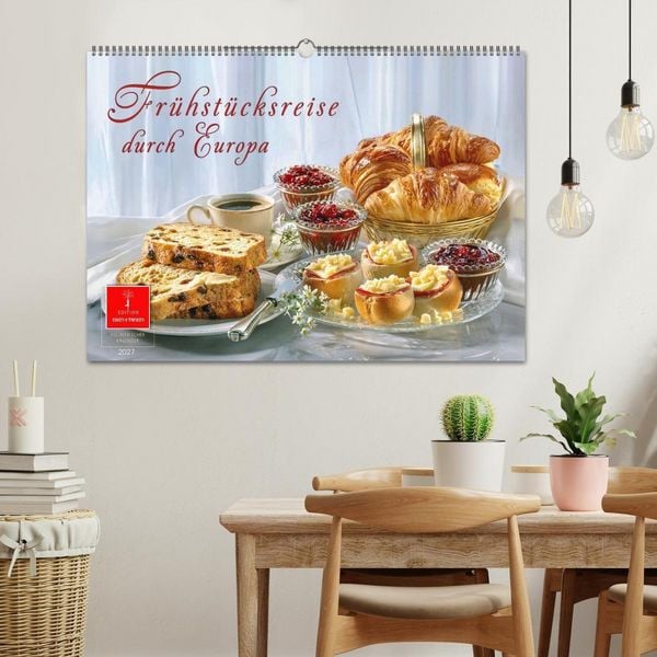 Produktbild: Fr&uuml;hst&uuml;cksreise durch Europa (Wandkalender 2027 DIN A2 quer), CALVENDO Monatskalender