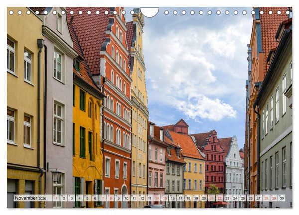 Produktbild: Stralsund Stadtansichten (Wandkalender 2026 DIN A4 quer), CALVENDO Monatskalender