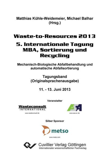 Produktbild: Waste-to-Resources 2013