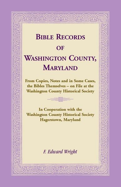 Produktbild: Bible Records of Washington County, Maryland