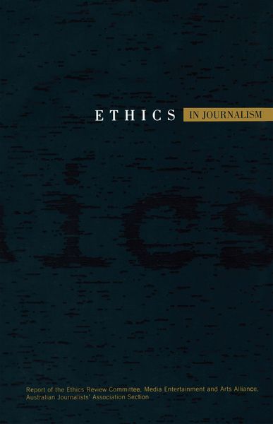 Produktbild: Ethics in Journalism