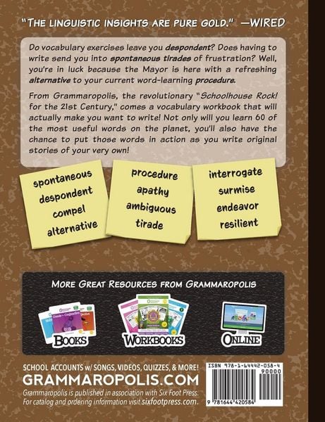 Produktbild: Wonderful Words for Eighth Grade Vocabulary and Writing Workbook