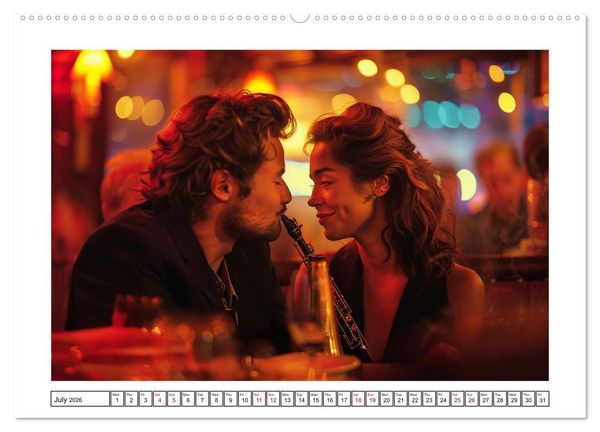 Produktbild: In Jazz Bars at Midnight (Wall Calendar 2026 DIN A2 landscape), CALVENDO 12 Month Wall Calendar