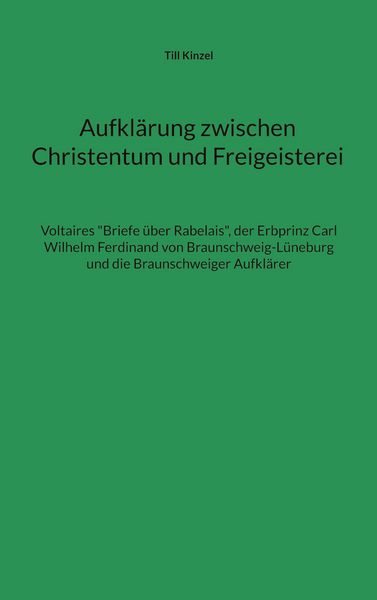 Produktbild: Aufkl&auml;rung zwischen Christentum und Freigeisterei