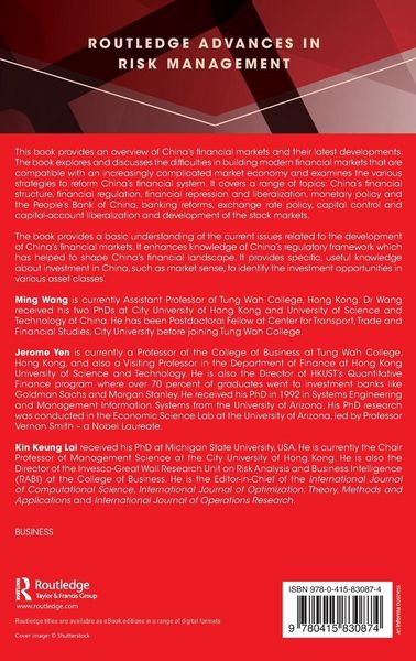Produktbild: China's Financial Markets