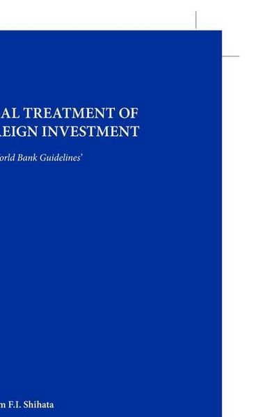 Produktbild: Legal Treatment of Foreign Investment