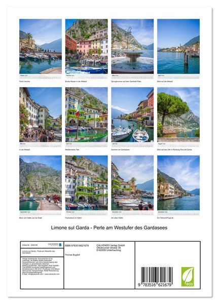 Produktbild: Limone sul Garda - Perle am Westufer des Gardasees (Wandkalender 2026 DIN A4 hoch), CALVENDO Monatskalender