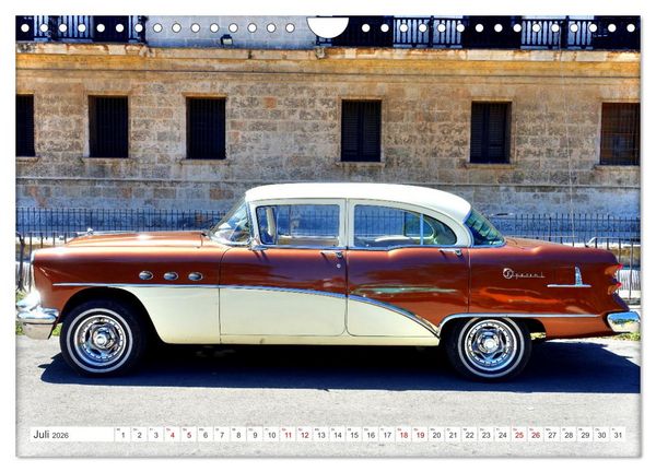 Produktbild: BUICK '55 - Mit 70 unterwegs in Kuba (Wandkalender 2026 DIN A4 quer), CALVENDO Monatskalender