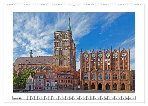 Produktbild: Hansest&auml;dte in Norddeutschland (Wandkalender 2026 DIN A2 quer), CALVENDO Monatskalender