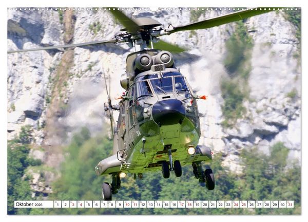 Produktbild: Hubschrauber in Action (Wandkalender 2026 DIN A2 quer), CALVENDO Monatskalender