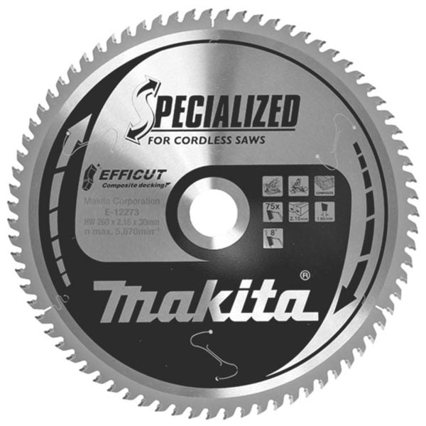 Produktbild: Makita Specialized EFFICUT - Kreiss&auml;geblatt - f&uuml;r Holz, Metall, faserverst&auml;rkte Kunststoffe