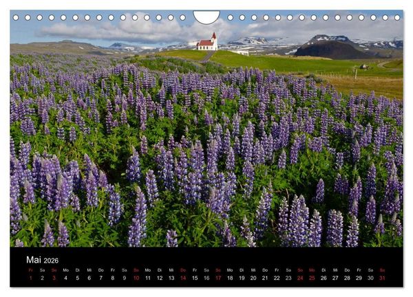 Produktbild: Island (Wandkalender 2026 DIN A4 quer), CALVENDO Monatskalender