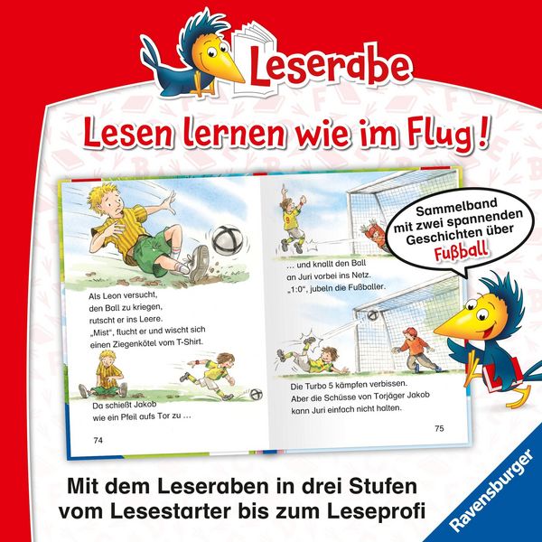 Produktbild: Leserabe Sonderausgaben - Fu&szlig;ballabenteuer zum Lesenlernen