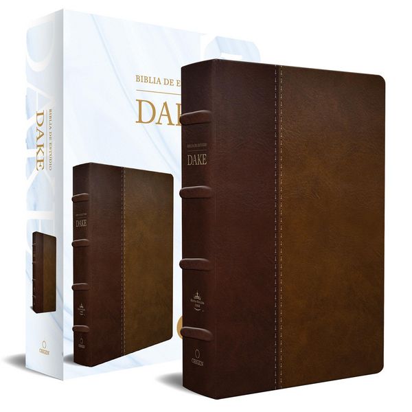 Produktbild: Rvr 1960 Biblia de Estudio Dake, Tama&ntilde;o Grande, Piel Duotono Marr&oacute;n / Spanish Rvr 1960 Dake Study Bible, Large Size, Duotone Brown Leather