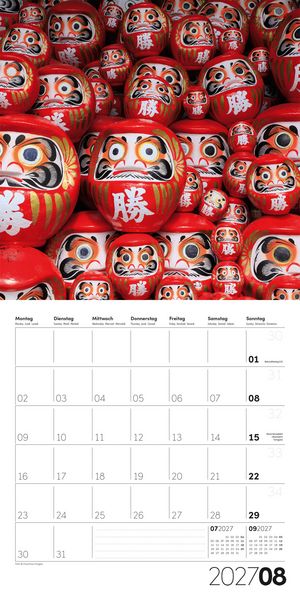 Produktbild: Die Farbe Rot Kalender 2027 - 30x30 - Art12