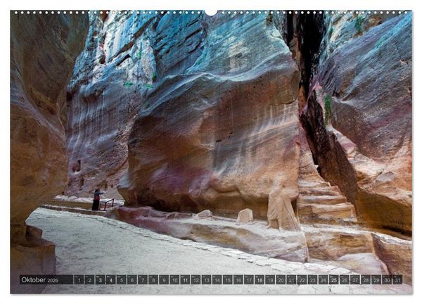 Produktbild: Jordanien &ndash; Felsenstadt Petra (hochwertiger Premium Wandkalender 2026 DIN A2 quer), Kunstdruck in Hochglanz