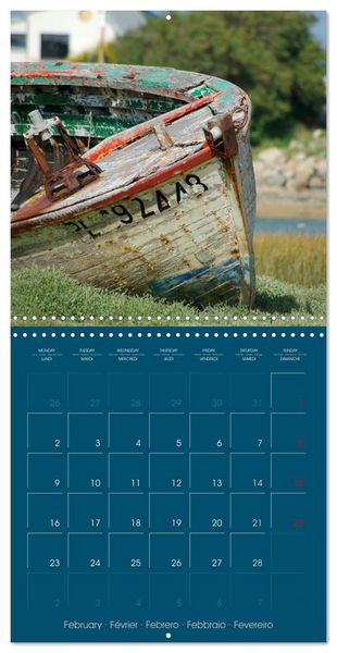 Produktbild: En attendant la mar&eacute;e... (Calendrier mural carr&eacute; 2026 30x30 cm) Calendrier double avec une page pour vos prises de notes