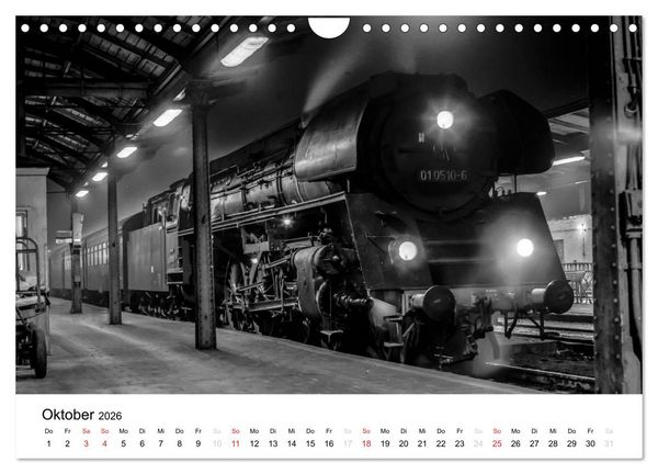 Produktbild: Dampfloks in der DDR (Wandkalender 2026 DIN A4 quer), CALVENDO Monatskalender