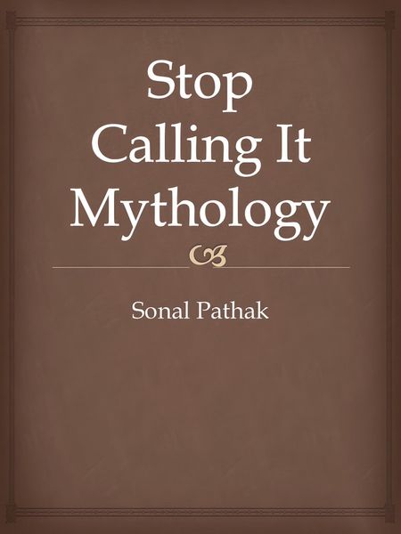 Produktbild: Stop Calling It Mythology