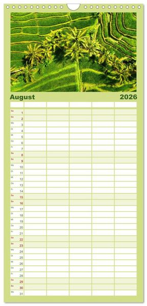 Produktbild: Familienplaner 2026 - Vietnam - Das Land der Morgenr&ouml;te. mit 5 Spalten (Wandkalender, 21 x 45 cm) CALVENDO