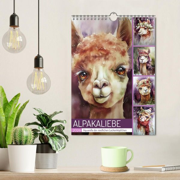 Produktbild: Alpakaliebe (Wandkalender 2026 DIN A4 hoch), CALVENDO Monatskalender