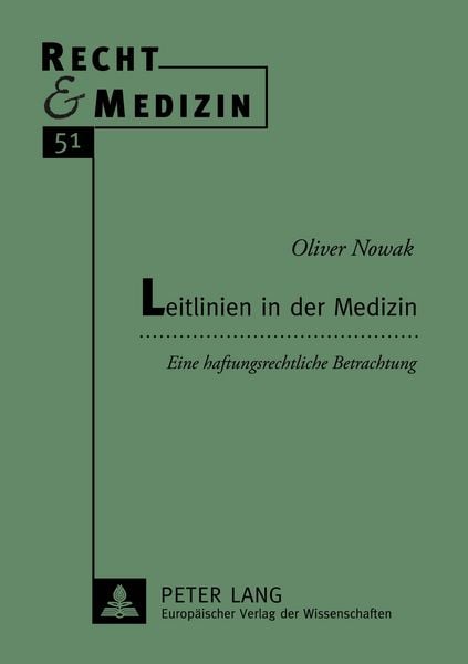 Produktbild: Leitlinien in der Medizin