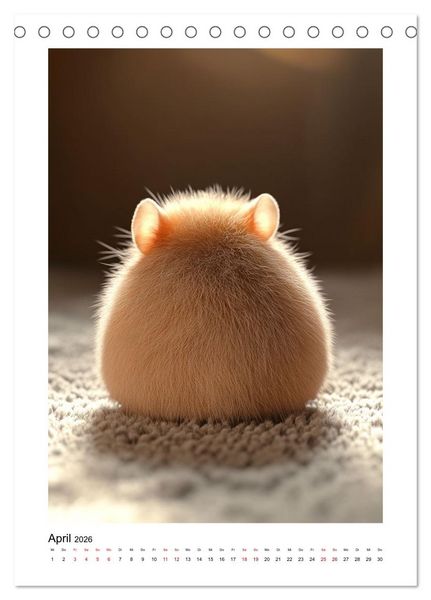 Produktbild: Goldhamster Geschichten (Tischkalender 2026 DIN A5 hoch), CALVENDO Monatskalender