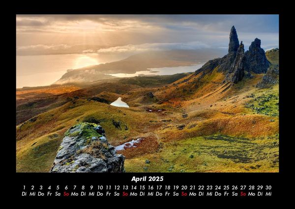 Produktbild: Landschaftskalender 2025 Fotokalender DIN A3