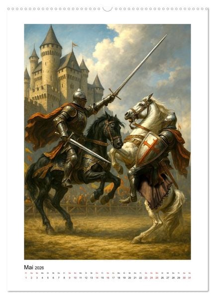 Produktbild: Ritter - Ehrenm&auml;nner (hochwertiger Premium Wandkalender 2026 DIN A2 hoch), Kunstdruck in Hochglanz