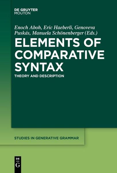 Produktbild: Elements of Comparative Syntax