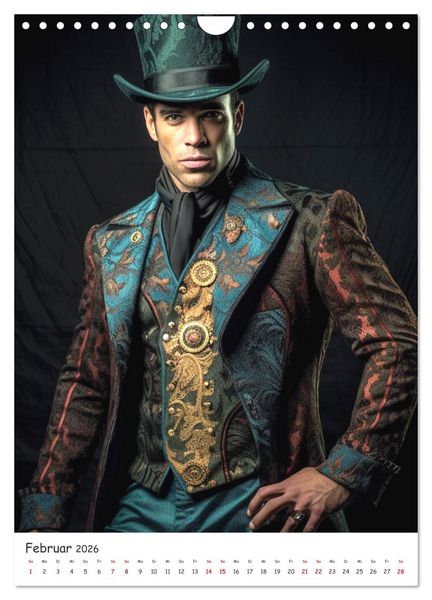 Produktbild: Voll unter Dampf: Steampunker (Wandkalender 2026 DIN A4 hoch), CALVENDO Monatskalender