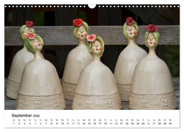 Produktbild: Tausendsch&ouml;n - handgeferigte Tonwesen (Wandkalender 2026 DIN A3 quer), CALVENDO Monatskalender