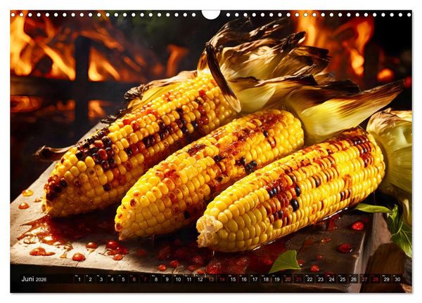 Produktbild: BBQ Feuerzauber - Grillkalender (Wandkalender 2026 DIN A3 quer), CALVENDO Monatskalender