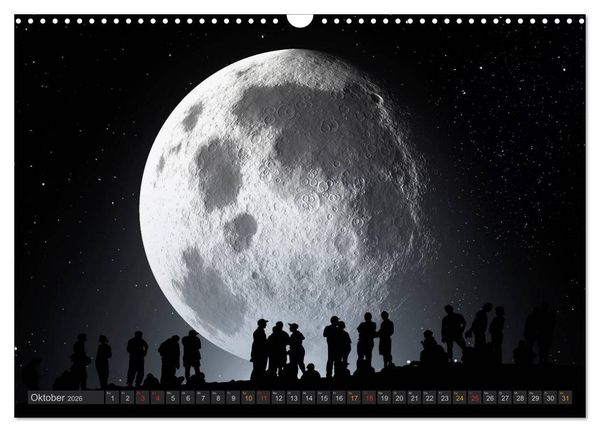 Produktbild: Sonne und Mond - faszinierend und anziehend (Wandkalender 2026 DIN A3 quer), CALVENDO Monatskalender