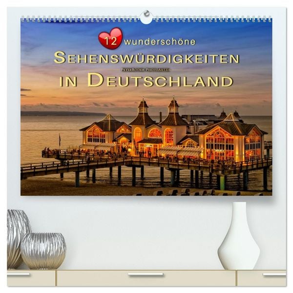 Produktbild: 12 wundersch&ouml;ne Sehensw&uuml;rdigkeiten in Deutschland (hochwertiger Premium Wandkalender 2026 DIN A2 quer), Kunstdruck in Hochglanz