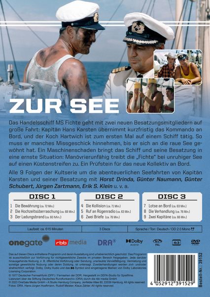Produktbild: Zur See - Die komplette Serie (DDR TV-Archiv) [3 DVDs]