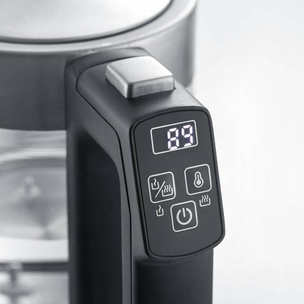 Produktbild: Severin WK 3458 Wasserkocher schnurlos, BPA-frei Edelstahl, Schwarz Fassungsverm&ouml;gen: 0.5l