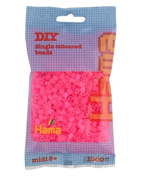 Produktbild: Hama&reg; B&uuml;gelperlen Midi - Neion Fuchsia 1000 Perlen.
