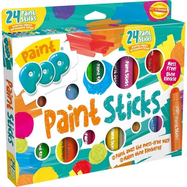 Produktbild: Paint Pop: Paint Sticks 24-Pack (klassische Farben)