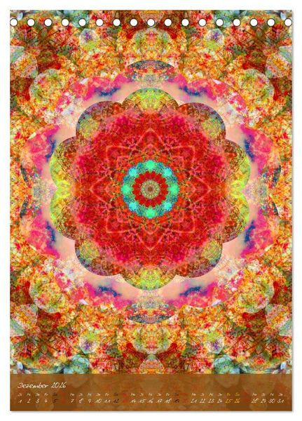 Produktbild: Mandala Energien (Tischkalender 2026 DIN A5 hoch), CALVENDO Monatskalender