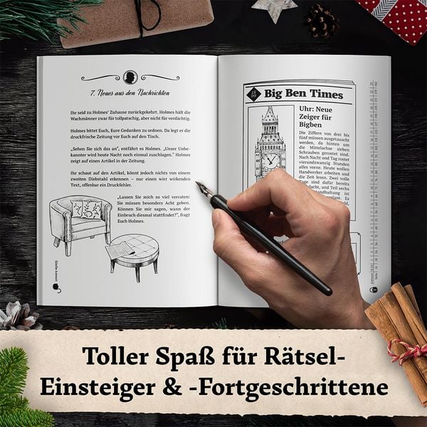 Produktbild: Der Escape Room R&auml;tsel-Adventskalender: Sherlock Holmes & die Jagd auf das Phantom