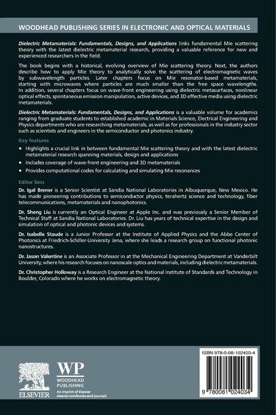 Produktbild: Dielectric Metamaterials