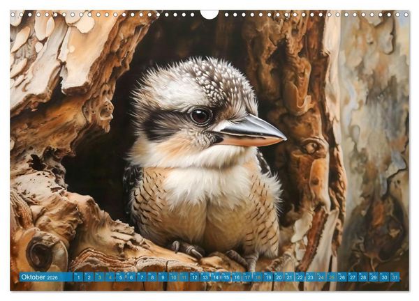 Produktbild: Der Kookaburra - Im australischen Busch mit dem lachenden Hans (Wandkalender 2026 DIN A3 quer), CALVENDO Monatskalender