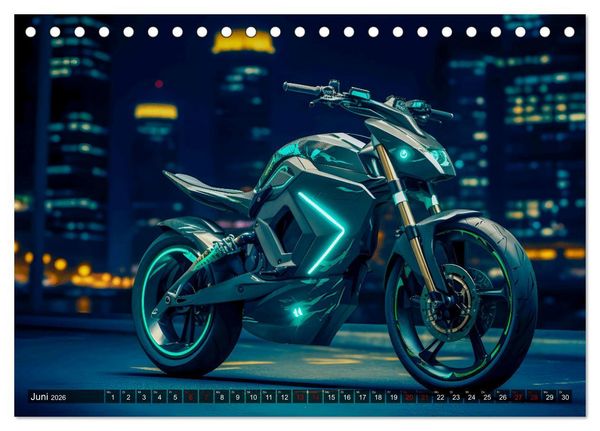Produktbild: Dream Bikes - Motorr&auml;der aus der Zukunft (Tischkalender 2026 DIN A5 quer), CALVENDO Monatskalender