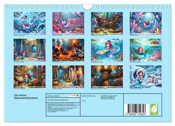 Produktbild: Die kleine Meeresentdeckerin (Wandkalender 2027 DIN A4 quer), CALVENDO Monatskalender
