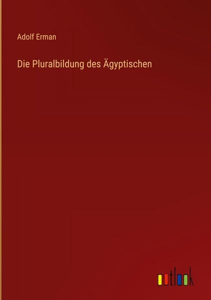 Produktbild: Die Pluralbildung des &Auml;gyptischen