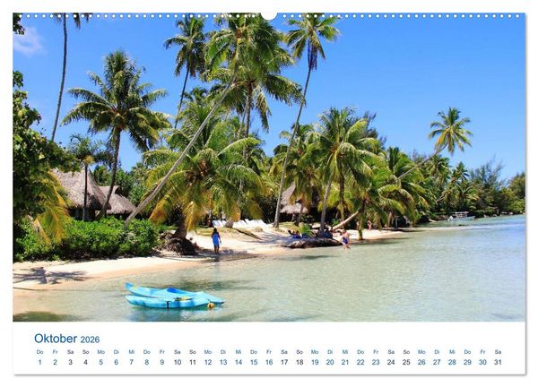 Produktbild: S&uuml;dsee-Insel Mo'orea (hochwertiger Premium Wandkalender 2026 DIN A2 quer), Kunstdruck in Hochglanz